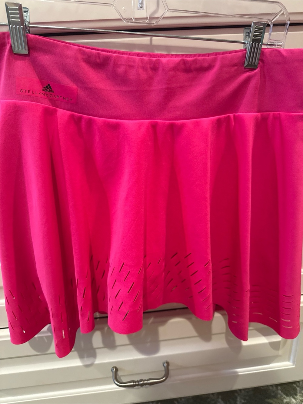 Adidas by Stella McCartney Hot Pink Laser-Cut tennis Skirt